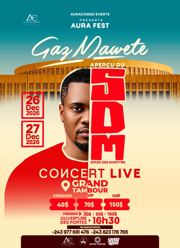 Affiche AURA FEST — Gaz Mawete